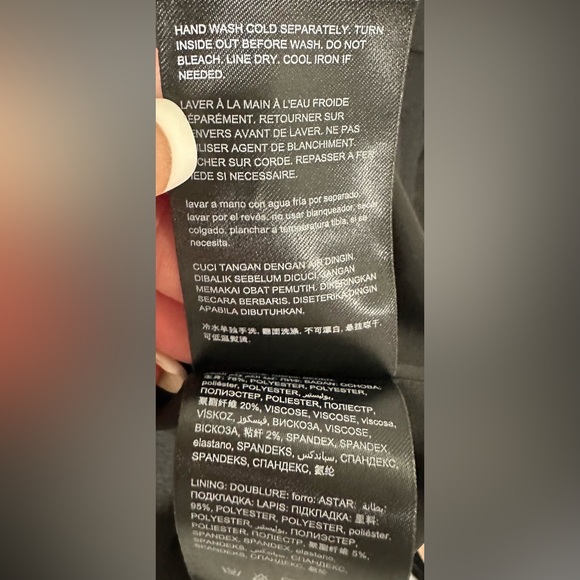 NEW Bebe X Naven Black Bodycon Dress Size 8 NWOT - Picture 4 of 4